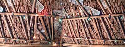 Tiki bar roof