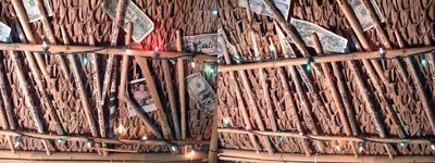 Tiki bar roof