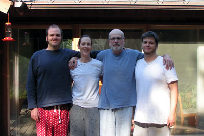 a picture of the hall family from summer 2005