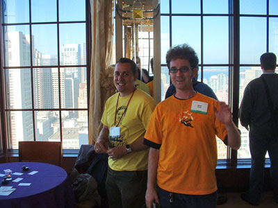 Ryan Shaw and Sean Savage at the yahootini event at where 2.0